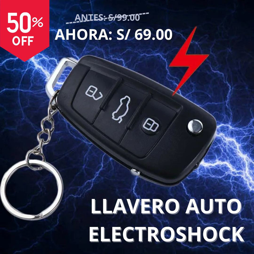 Llavero Auto Electroshok Autodefensa
