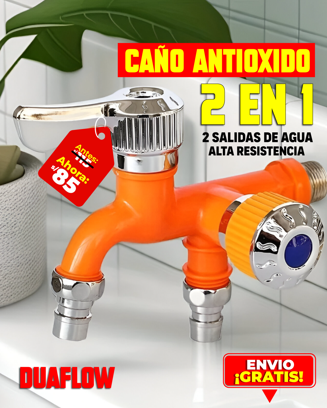 DUAFLOW - CAÑO ANTIOXIDANTE 2 EN 1 l 2025