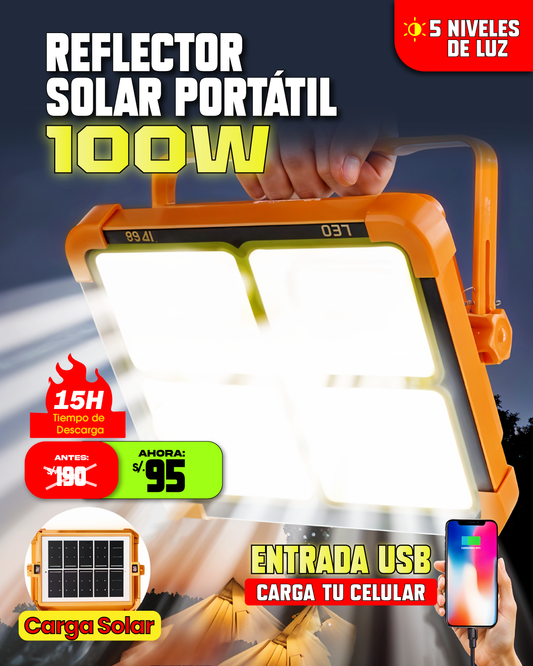 Reflector Solar Portátil 100W