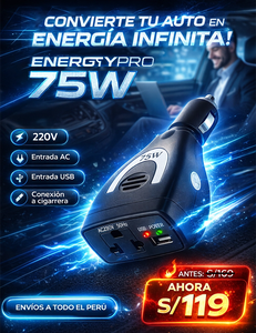 INVERSOR DE CORRIENTE 75 WATTS