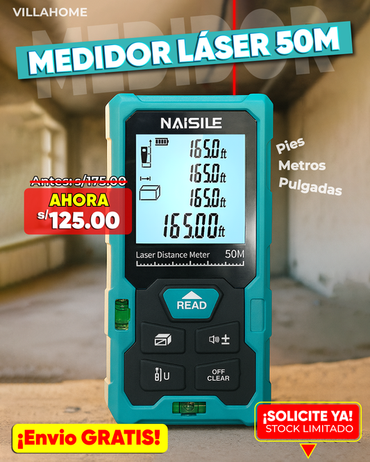 Medidor Láser NAISILE PRO 50M📐