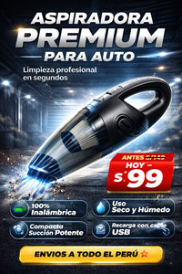 ASPIRADORA PREMIUM PARA AUTO