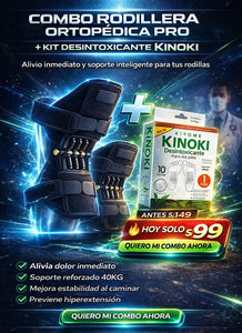 COMBO RODILLERAS ORTOPEDICAS + KIT KINOKI
