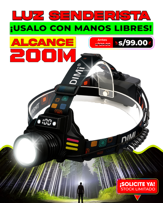 LUZ SENDERISTA CON PANTALLA LED Y SENSOR DE MOVIMIENTO 🔦 l 2025