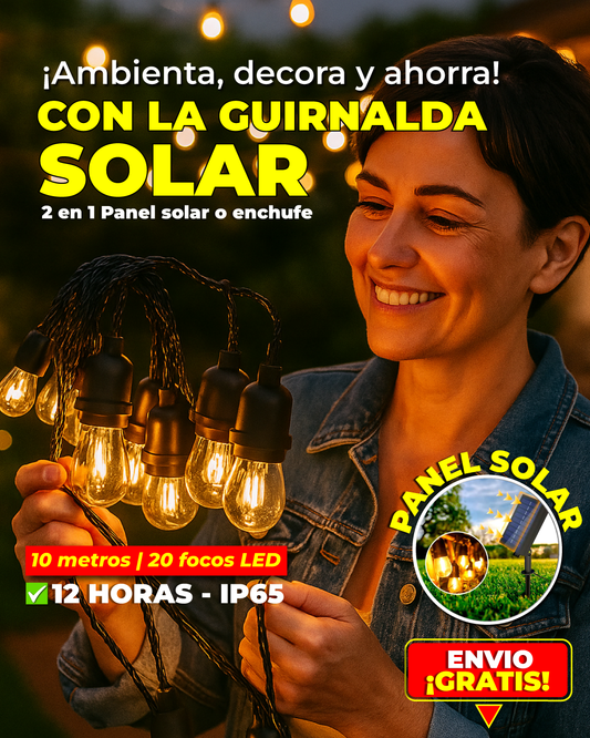 Guirnalda Solar 2 en 1 🌞 l 2025