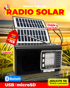 Radio Solar con Linterna 📻☀️