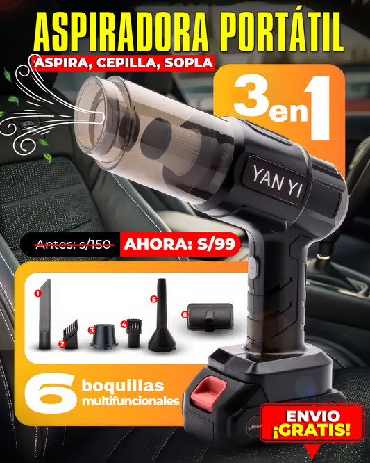 ASPIRADORA PORTÁTIL PRO 3 en 1 l 2025