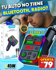 Transmisor Bluetooth FM 🎶🔥🚘