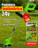 Podadora Inalámbrica 24V 🌱⚙️✅