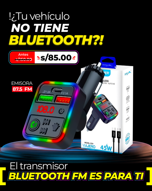 Transmisor Bluetooth FM 🎶🔥🚘
