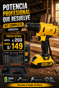 TALADRO INALAMBRICO 120V