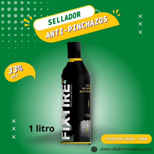 Sellador Instantáneo Anti-pinchazos FIXTIRE (1 Litro)